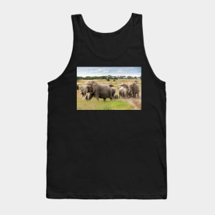 Elephant Family, Ngorongoro Concession, Tanzania Tank Top